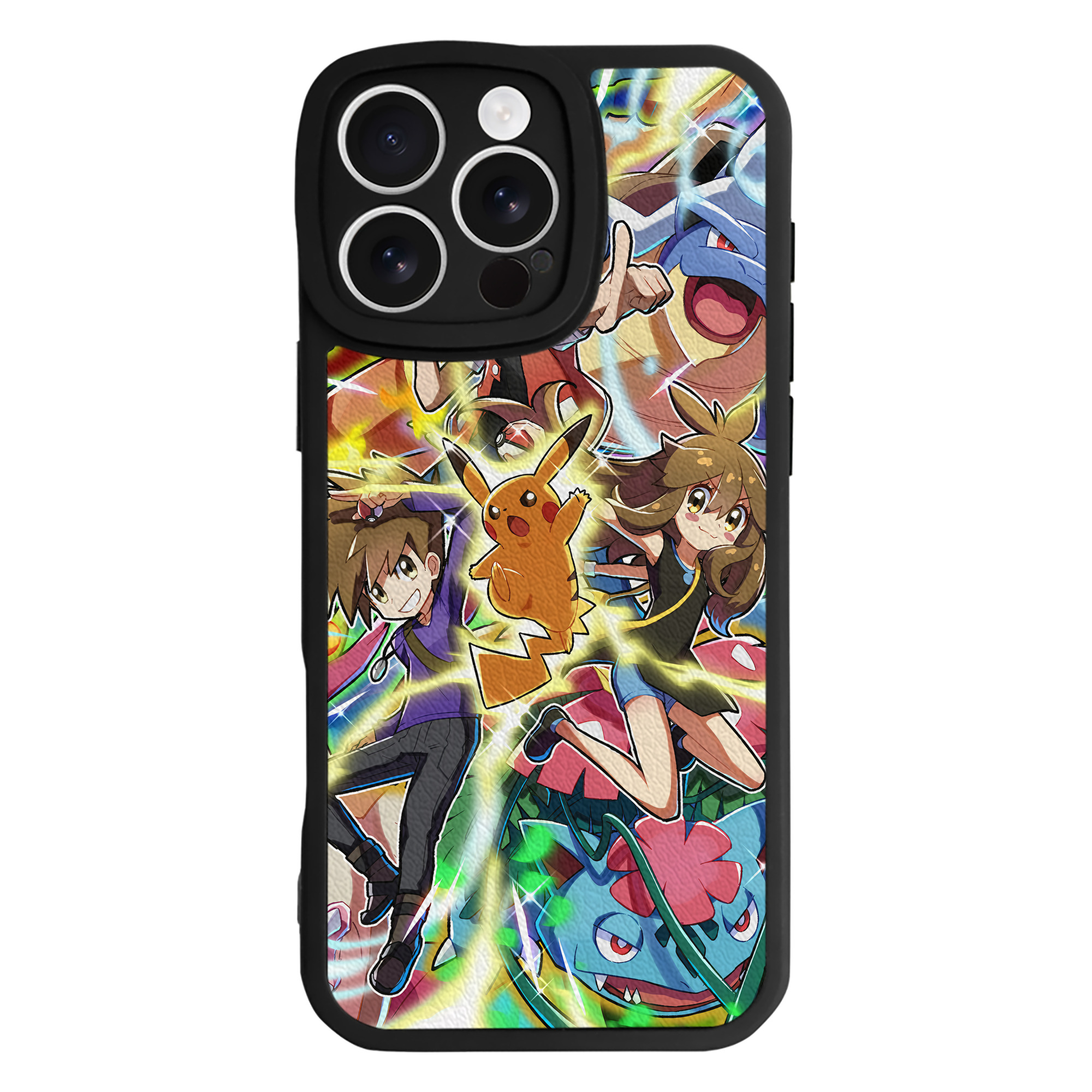 （画像用） ポケットモンスター Pokémon 【iPhone 16シリーズ対応】シリコンスマホケース（レザー調） 材質：シリコン